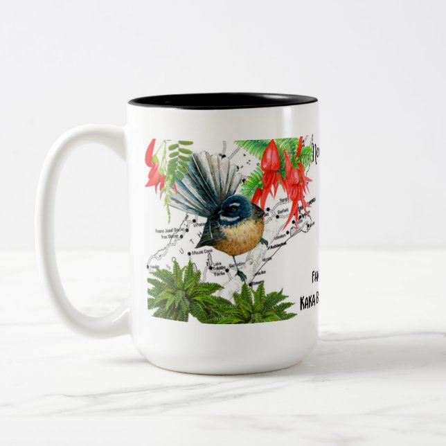 New Zealand Native Bird Coffee Mug (Left)