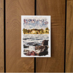 New Zealand Nature Wildlife Travel Postcard