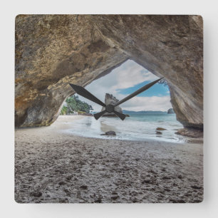 New Zealand, North Island, Coromandel Peninsula Square Wall Clock