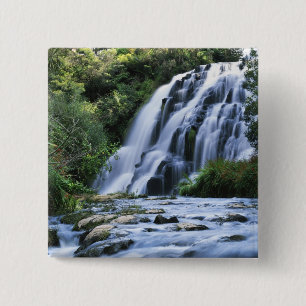 New Zealand, North Island, Karangahake Gorge, 15 Cm Square Badge