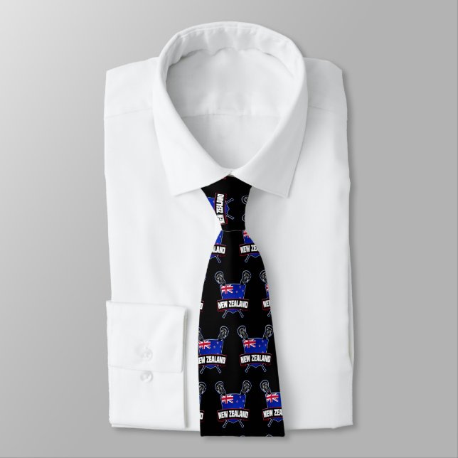New Zealand NZ Lacrosse Tie (Tied)