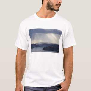 New Zealand, Otago, Dunedin, Light Shafts over T-Shirt