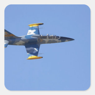 New Zealand, Otago, Wanaka, Warbirds Over 2 Square Sticker