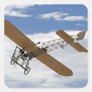 New Zealand, Otago, Wanaka, Warbirds Over 3 Square Sticker