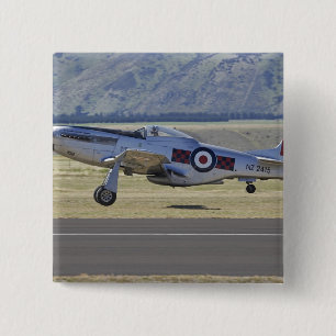 New Zealand, Otago, Wanaka, Warbirds Over 4 15 Cm Square Badge