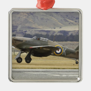New Zealand, Otago, Wanaka, Warbirds Over 6 Metal Tree Decoration