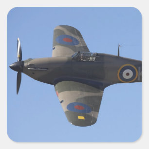 New Zealand, Otago, Wanaka, Warbirds Over 8 Square Sticker