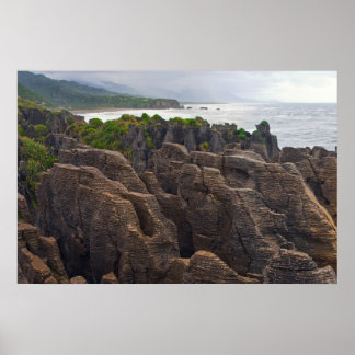 New Zealand: Pancake Rocks Poster
