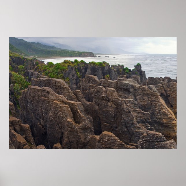 New Zealand: Pancake Rocks Poster (Front)