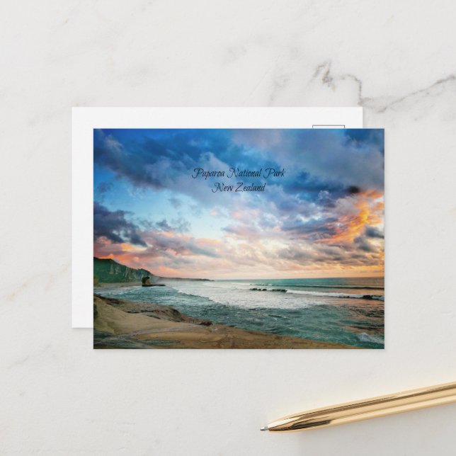 New Zealand, Paparoa National Park, Postcard (Front/Back In Situ)