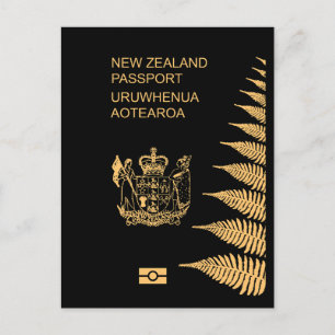 New Zealand passport Postcard