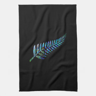 NEW ZEALAND PAUA FERN TEA TOWEL