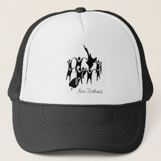 New Zealand People Circle Trucker Hat