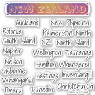 New Zealand Place Names - Towns & Cities