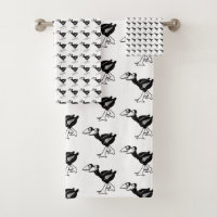 New Zealand Pukeko Bird Towel Set