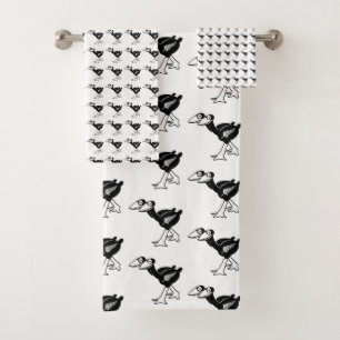 New Zealand Pukeko Bird Towel Set