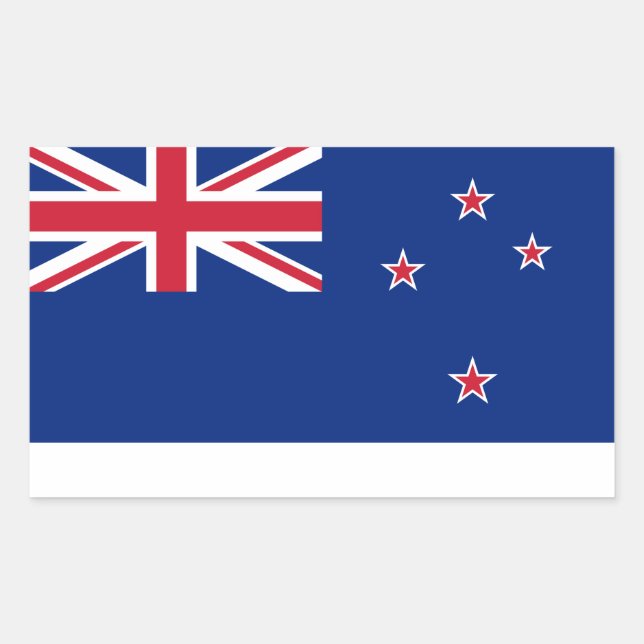 New Zealand Rectangular Sticker (Front)