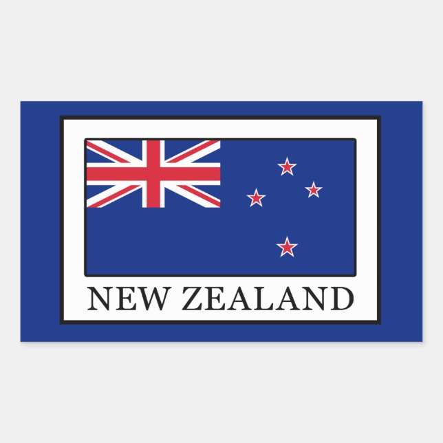 New Zealand Rectangular Sticker (Front)