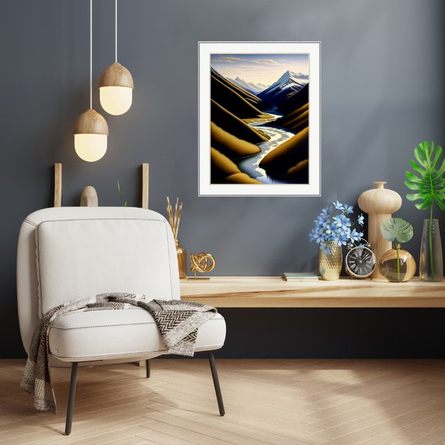 New Zealand River Valley - Canvas Print (Creator Uploaded)