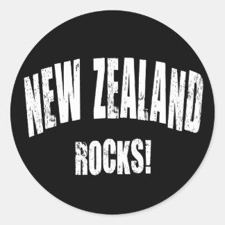 New Zealand Rocks! Classic Round Sticker