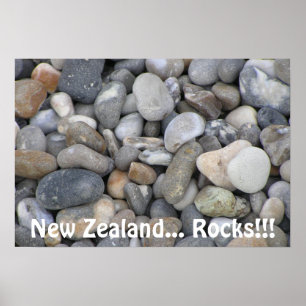 New Zealand...Rocks! Poster