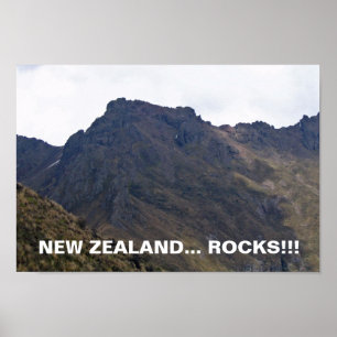New Zealand Rocks-Poster Poster