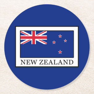 New Zealand Round Paper Coaster