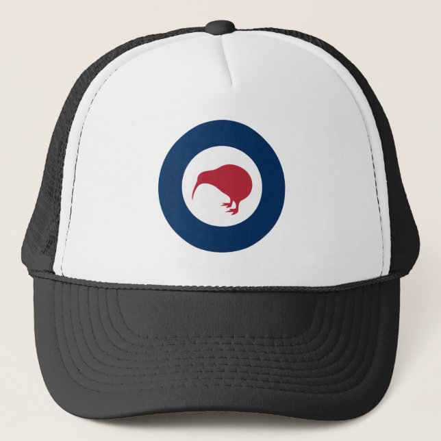 New Zealand roundel country flag symbol kiwi army  Trucker Hat (Front)