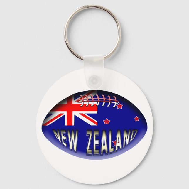 New Zealand Rugby Ball Key Ring (Front)