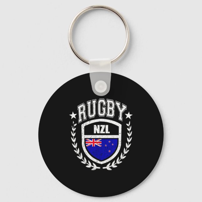 New Zealand Rugby Equipment New Zealand Flag Vinta Key Ring (Front)