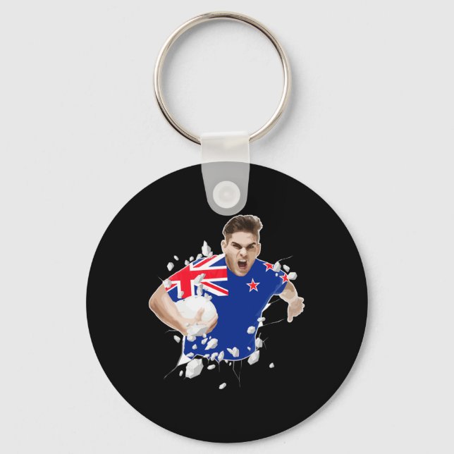 New Zealand Rugby Jersey 2021 New Zealand Rugby  Key Ring (Front)