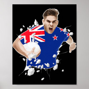 New Zealand Rugby Jersey 2021 New Zealand Rugby  Poster