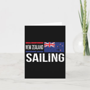 New Zealand Sailing Flag Sailors Boating Match Tea Card