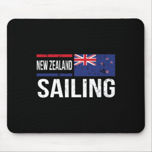 New Zealand Sailing Flag Sailors Boating Match Tea Mouse Mat