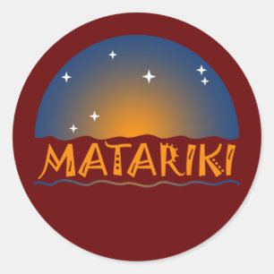 New Zealand Seven Sisters Maori MATARIKI 1b Classic Round Sticker