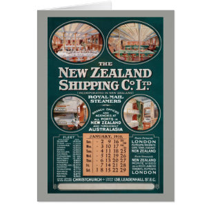 New Zealand Shipping Co. Vintage Poster