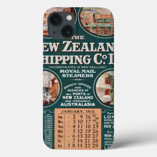 New Zealand Shipping Co. Vintage Poster iPhone 13 Case