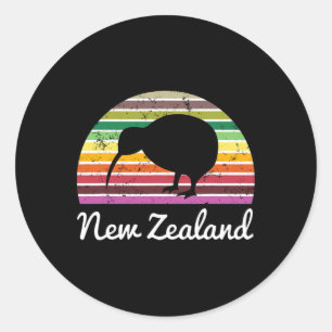 New Zealand Shirt Kiwi Bird Holiday Gift Classic Round Sticker