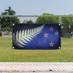 New Zealand Silver Fern  Banner