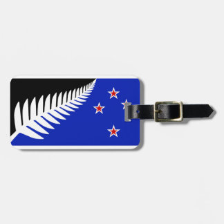 New Zealand Silver Fern Flag Luggage Tag