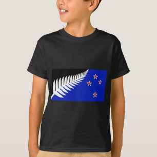 New Zealand Silver Fern Flag T-Shirt