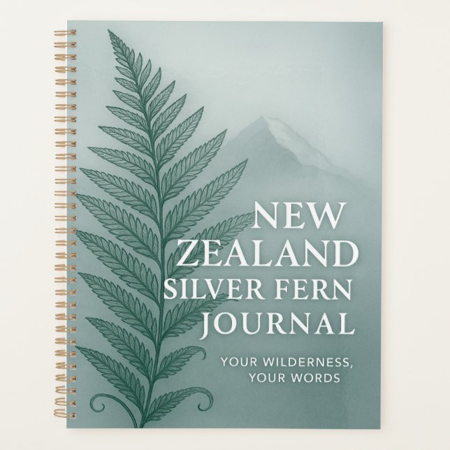 New Zealand Silver Fern Journal – Wilderness  Planner (Front)