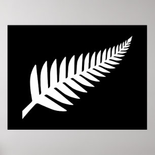 New Zealand Silver Fern Poster