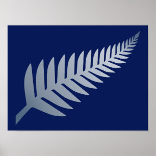 New Zealand Silver Fern Poster