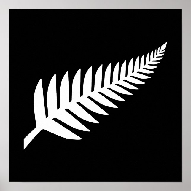 New Zealand Silver Fern  Poster (Front)