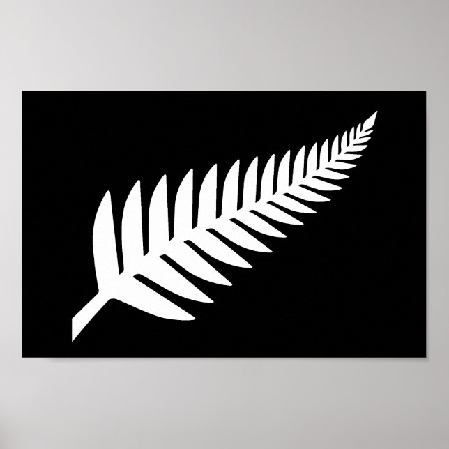 New Zealand Silver Fern Poster (Front)