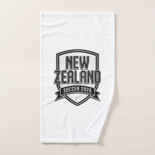 New Zealand Soccer 2026 Soccer Bold Country Typogr Hand Towel