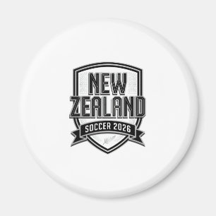 New Zealand Soccer 2026 Soccer Bold Country Typogr Magnet