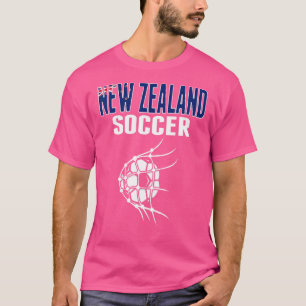 New Zealand Soccer Ball In Net Kiwi Football Supp T-Shirt