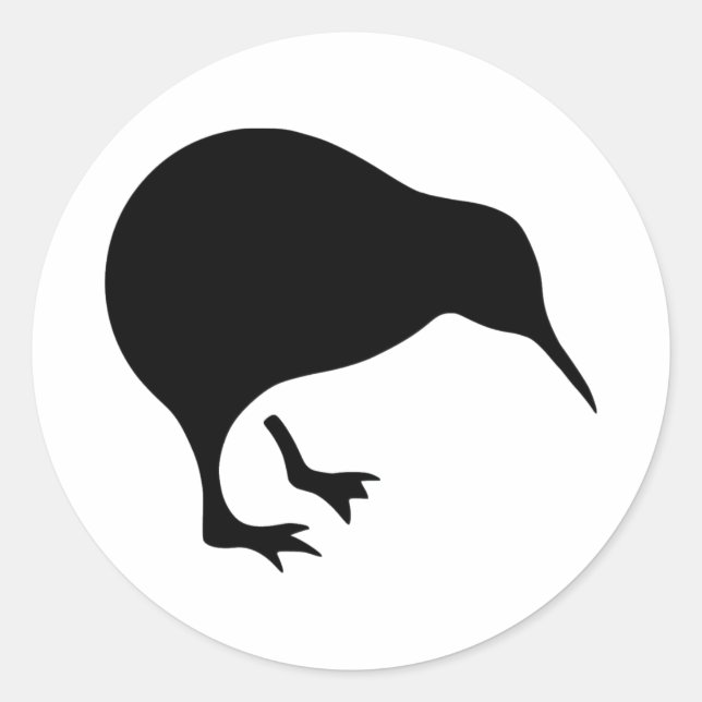 New Zealand Soccer Classic Round Sticker (Front)